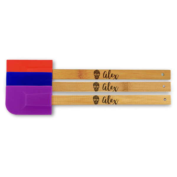 Custom Sugar Skulls & Flowers Silicone Spatula (Personalized)