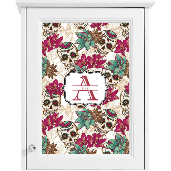 Sugar Skulls & Flowers Single Cabinet Decal