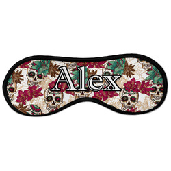 Sugar Skulls & Flowers Sleeping Eye Masks - Large (Personalized)