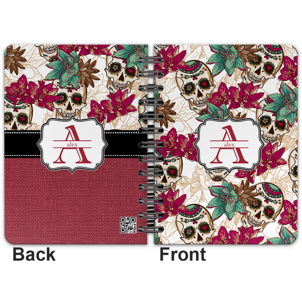 Sugar Skulls & Flowers Spiral Journal 5 x 7 - Apvl