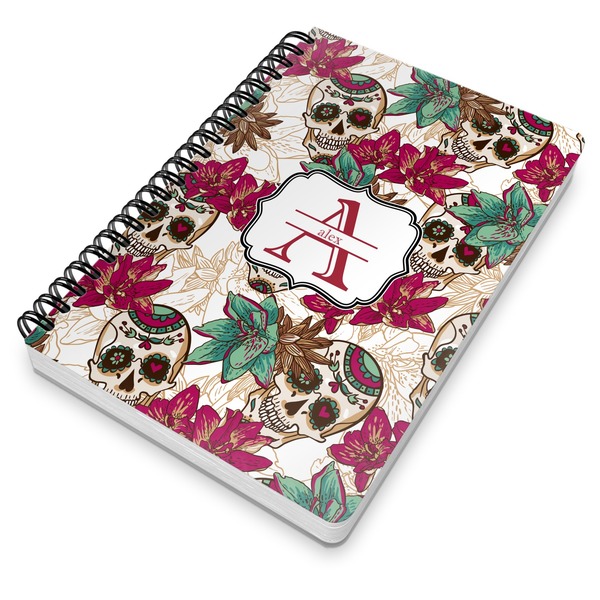 Sugar Skulls & Flowers Spiral Journal 7 x 10 - Main