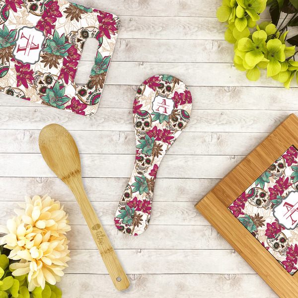 Sugar Skulls & Flowers Spoon Rest Trivet - LIFESTYLE