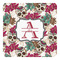 Sugar Skulls & Flowers Square Decal - Small (Personalized)
