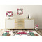 Sugar Skulls & Flowers Square Wall Decal Wooden Desk