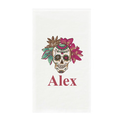 Sugar Skulls & Flowers Guest Towels - Full Color - Standard (Personalized)