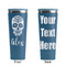 Sugar Skulls & Flowers Steel Blue RTIC Everyday Tumbler - 28 oz. - Front and Back