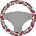 Sugar Skulls & Flowers Steering Wheel Cover