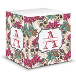 Sugar Skulls & Flowers Sticky Note Cube (Personalized)