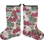 Sugar Skulls & Flowers Holiday Stocking - Double-Sided - Neoprene (Personalized)