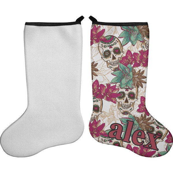 Sugar Skulls & Flowers Stocking - Single-Sided - Approval