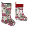 Sugar Skulls & Flowers Stockings - Side by Side compare