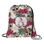 Sugar Skulls & Flowers Drawstring Backpack (Personalized)