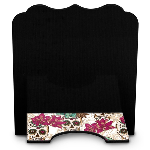 Sugar Skulls & Flowers Stylized Tablet Stand - Back