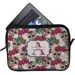 Sugar Skulls & Flowers Tablet Case / Sleeve - Small (Personalized)