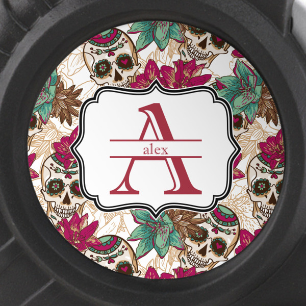 Sugar Skulls & Flowers Tape Measure - 25ft - detail