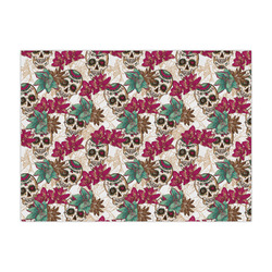 Sugar Skulls & Flowers Large Tissue Papers Sheets - Lightweight