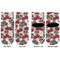 Sugar Skulls & Flowers Toddler Ankle Socks - Double Pair - Front and Back - Apvl