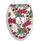 Sugar Skulls & Flowers Toilet Seat Decal - Elongated (Personalized)