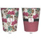 Sugar Skulls & Flowers Trash Can White - Front and Back - Apvl