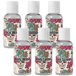 Sugar Skulls & Flowers Travel Bottles (Personalized)
