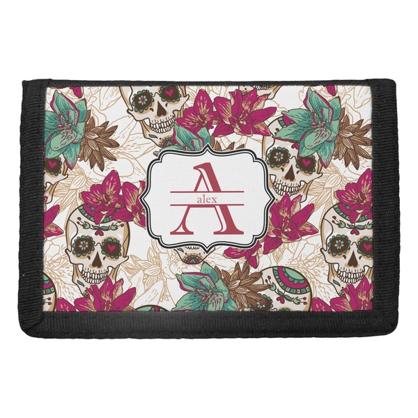 Custom Sugar Skulls & Flowers Trifold Wallet (Personalized)