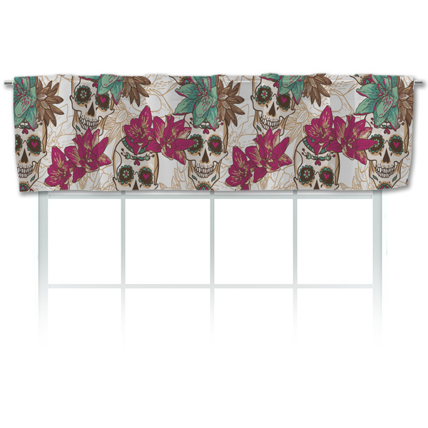 Custom Sugar Skulls & Flowers Valance