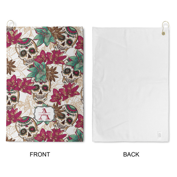 Sugar Skulls & Flowers Waffle Weave Golf Towel - Approval
