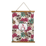 Sugar Skulls & Flowers Wall Hanging Tapestry - Tall (Personalized)