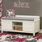 Sugar Skulls & Flowers Wall Name Decal Above Storage bench