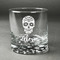 Sugar Skulls & Flowers Whiskey Glass - Front/Approval