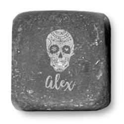 Sugar Skulls & Flowers Whiskey Stone Set (Personalized)
