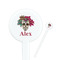 Sugar Skulls & Flowers Round Plastic Stir Sticks (Personalized)