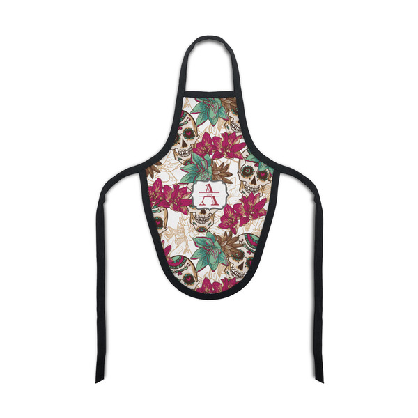 Custom Sugar Skulls & Flowers Bottle Apron (Personalized)
