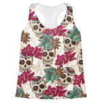 Sugar Skulls & Flowers Womens Racerback Tank Top - X Large