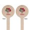 Sugar Skulls & Flowers Wooden 6" Stir Stick - Round - Double Sided - Front & Back