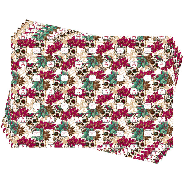 Sugar Skulls & Flowers Wrapping Paper - 5 Sheets Approval