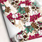 Sugar Skulls & Flowers Wrapping Paper - 5 Sheets
