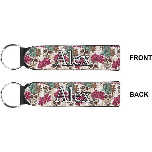 Sugar Skulls & Flowers Wristlet (Front + Back)