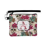 Sugar Skulls & Flowers Wristlet ID Case w/ Name and Initial