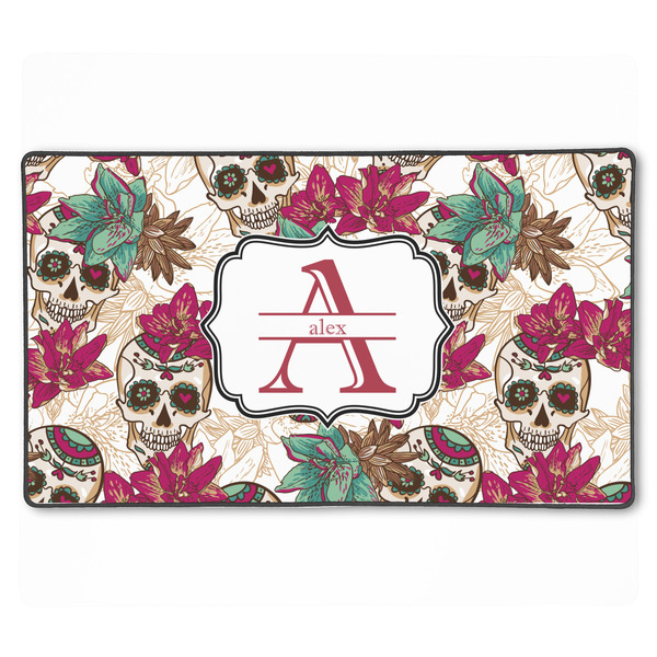 Custom Sugar Skulls & Flowers XXL Gaming Mouse Pad - 24" x 14" (Personalized)