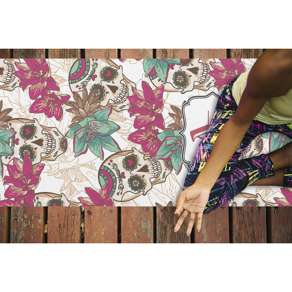 Sugar Skulls & Flowers Yoga Mats - LIFESTYLE
