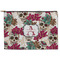 Sugar Skulls & Flowers Zipper Pouch - Large - 12.5"x8.5" (Personalized)