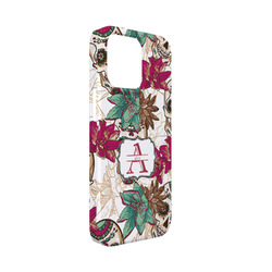 Sugar Skulls & Flowers iPhone Case - Plastic - iPhone 13 Mini (Personalized)