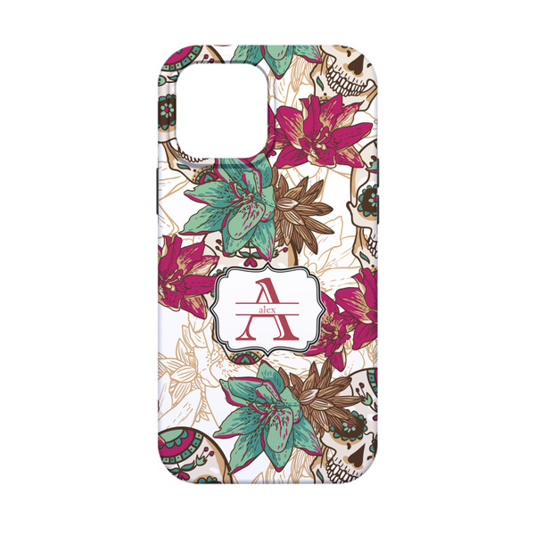 Sugar Skulls & Flowers iPhone 13 Mini Tough Case - Back