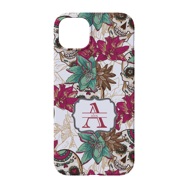 Sugar Skulls & Flowers iPhone 14 Pro Case - Back