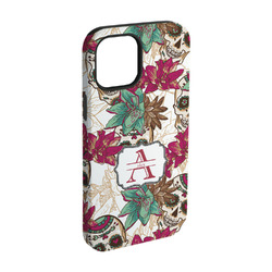 Sugar Skulls & Flowers iPhone Case - Rubber Lined - iPhone 15 Pro (Personalized)