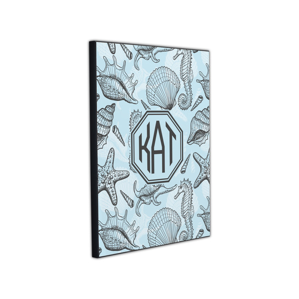 Sea-blue Seashells 11x14 Wood Print - Angle View