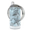 Sea-blue Seashells 12 oz Stainless Steel Sippy Cups - FULL (back angle)