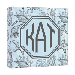 Sea-blue Seashells Canvas Print - 12x12 (Personalized)