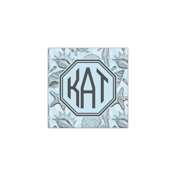 Sea-blue Seashells 12x12 - Canvas Print - Front View